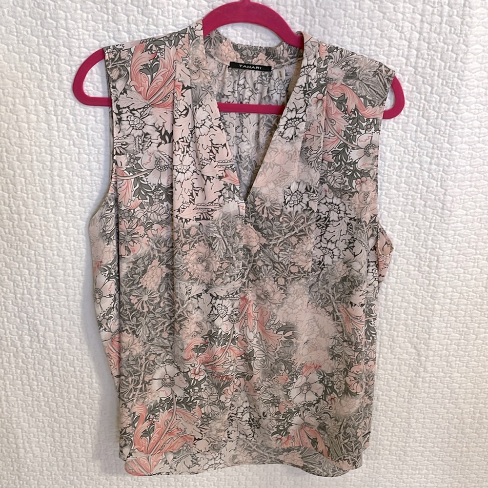 Blush pink Tahari blouse